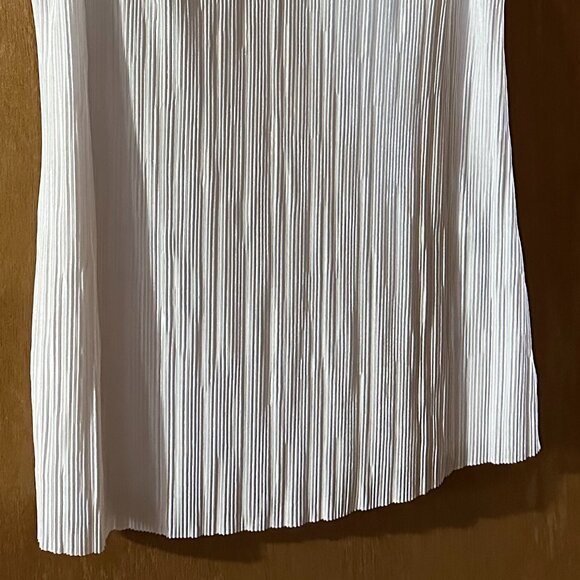 Medium Ladies Golf Shirt with Collar White Crinkle - Picture 3 of 5